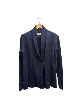 Lucky Brand Lucky Lotus Daryn Wrap Cardigan XL 100% Cotton Shawl Collar Sweater